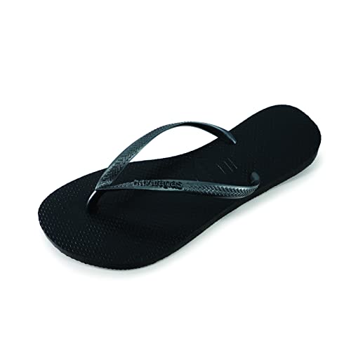 Havaianas Women's Slim Flip Flop Sandal, Black, 7-8