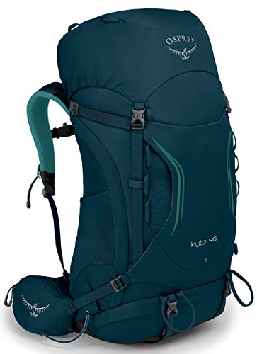 Osprey Kyte 46 Women's Backpacking Backpack, Ice Lake Green , X-Small/ Small