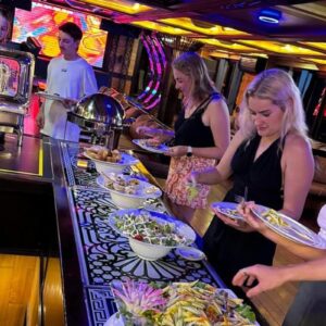 Dinner time on the Halong Hideaway Boat Trip